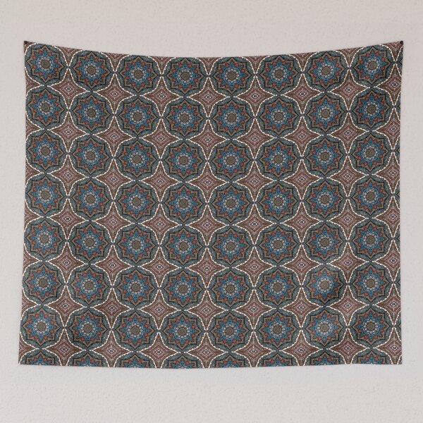 Item preview, Mandala Pattern Design with Rich Earthy Tones - Decorative Floral Artwork designed and sold by Kruti Collection.