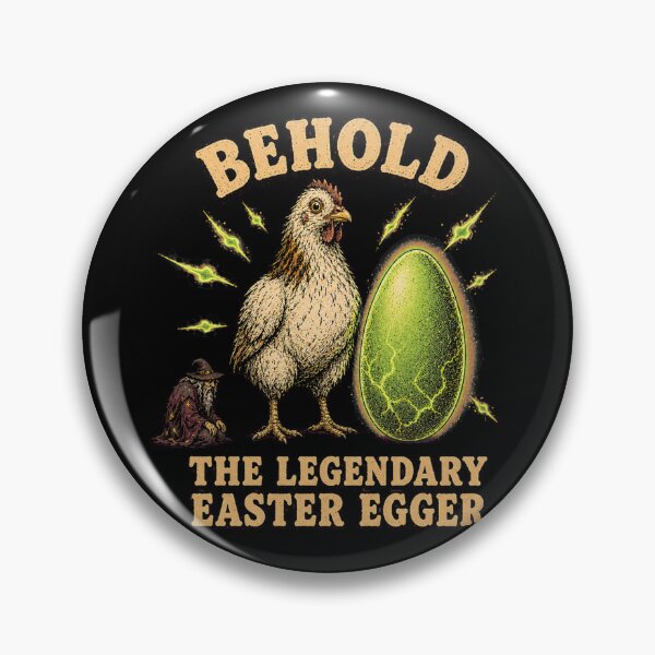 Item preview, Funny Legendary Easter Egger Chicken Summoning Parody Retro Fantasy Tee designed and sold by Mythic Ink Studio.