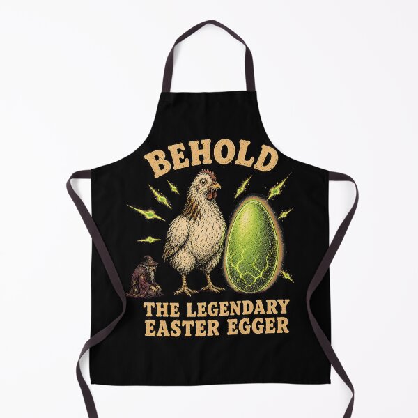 Item preview, Funny Legendary Easter Egger Chicken Summoning Parody Retro Fantasy Tee designed and sold by Mythic Ink Studio.