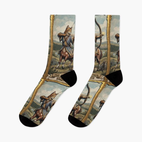 Item preview, Vintage Sagittarius Cat Centaur Zodiac Tarot Card designed and sold by Idealforme.