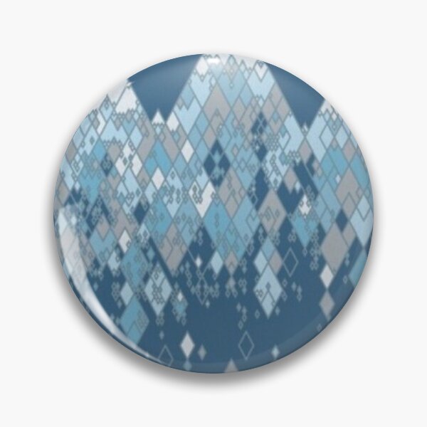 Item preview, Geometric Blue Diamond  Mountain Range Artwork  designed and sold by NivyasArtistry.