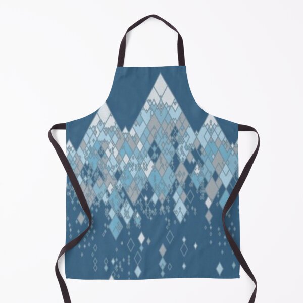 Item preview, Geometric Blue Diamond Mountain Range Artwork designed and sold by NivyasArtistry.
