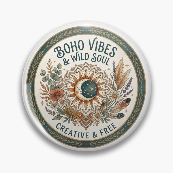 Item preview, Boho Sun & Moon Mandala - Wild Soul & Creative Spirit Sticker designed and sold by Mohcine111.