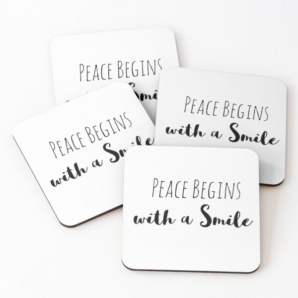 Item preview, Peace Begins with a Smile – Peace Affirmation designed and sold by Camila  Ardila.