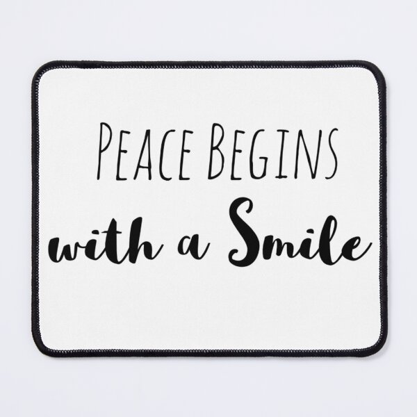 Item preview, Peace Begins with a Smile – Peace Affirmation designed and sold by Camila  Ardila.