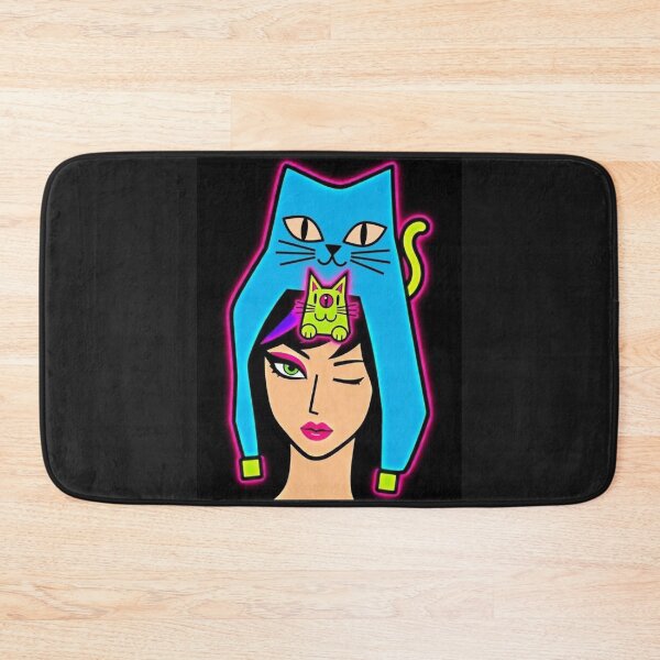 Item preview, Two Cats on My Head designed and sold by ZunZunArt.