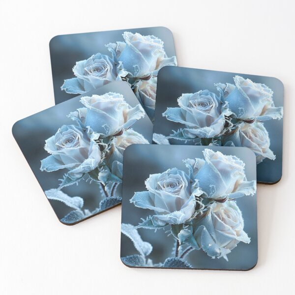 Item preview, Frozen Blue Roses – Icy Floral Aesthetic designed and sold by VelvetThornsArt.