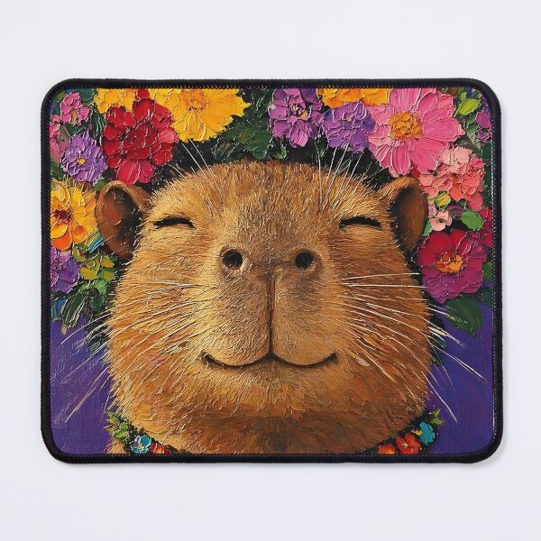 Item preview, Capybara flowers designed and sold by capybaraxshop.