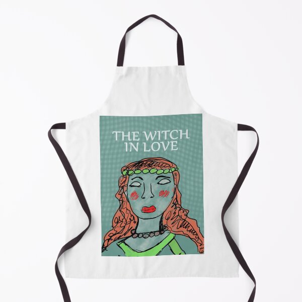 Item preview, The Witch in Love - Whimsical Folk Art Witch Portrait designed and sold by Kapsula2023.