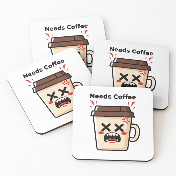 Item preview, Tired Coffee Cup Needs Coffee Funny Coffee Lover Design designed and sold by PlumArtDesign.