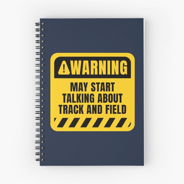 Item preview, Track and Field Warning Sign Funny Athlete Quote designed and sold by MaryAller.