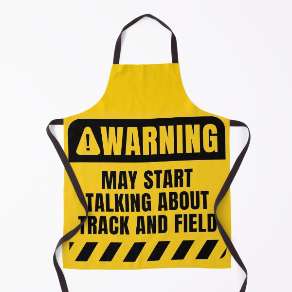 Item preview, Track and Field Warning Sign Funny Athlete Quote designed and sold by MaryAller.