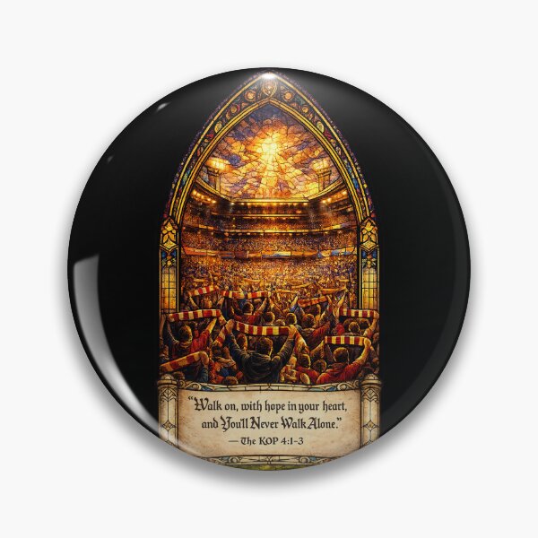 Item preview, Walk On – Stained Glass Kop | You'll Never Walk Alone Inspired Liverpool Football Art designed and sold by ReMindByJVictor.