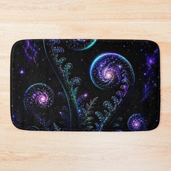 Item preview, Galaxy Spiral Ferns | Cosmic Fiddlehead Botanical | Celestial Plant Art | Neon Space Nature Aesthetic designed and sold by LuxuryApparels.