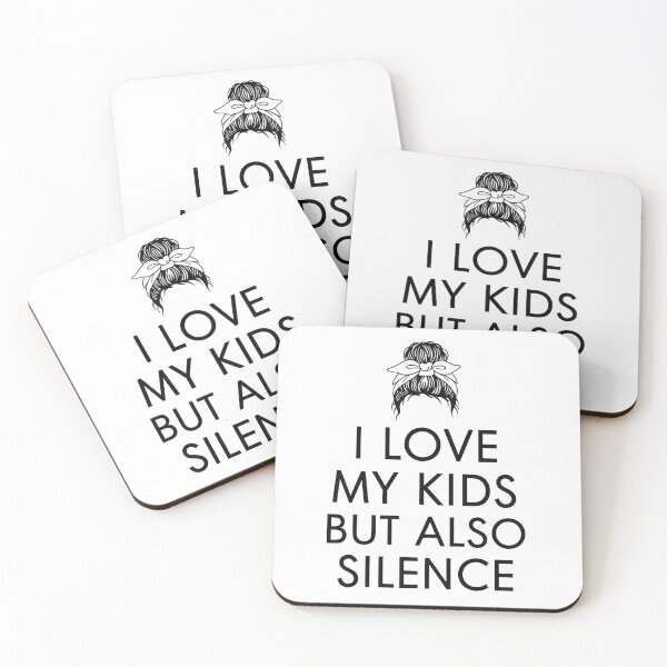 Item preview, Funny Mom Quote I Love My Kids But Also Silence Shirt, Relatable Motherhood Humor Gift designed and sold by PlumArtDesign.