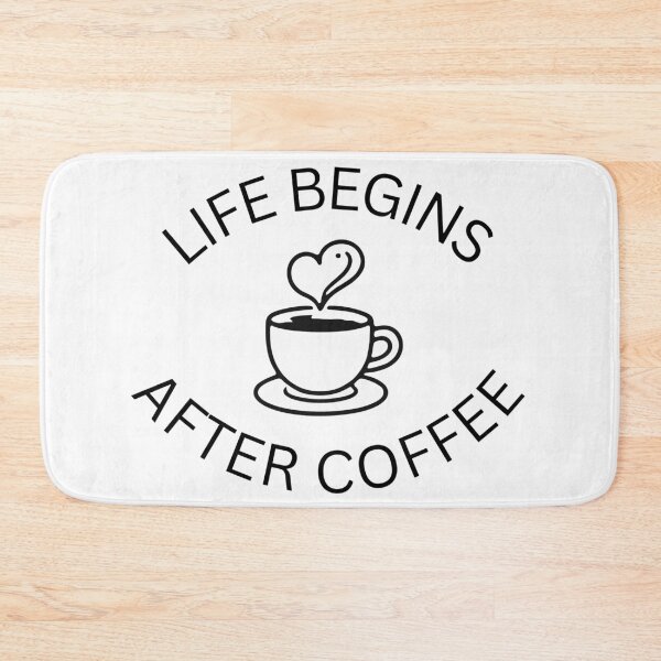 Item preview, Life Begins After Coffee Typography Art designed and sold by VibeoCanvasShop.