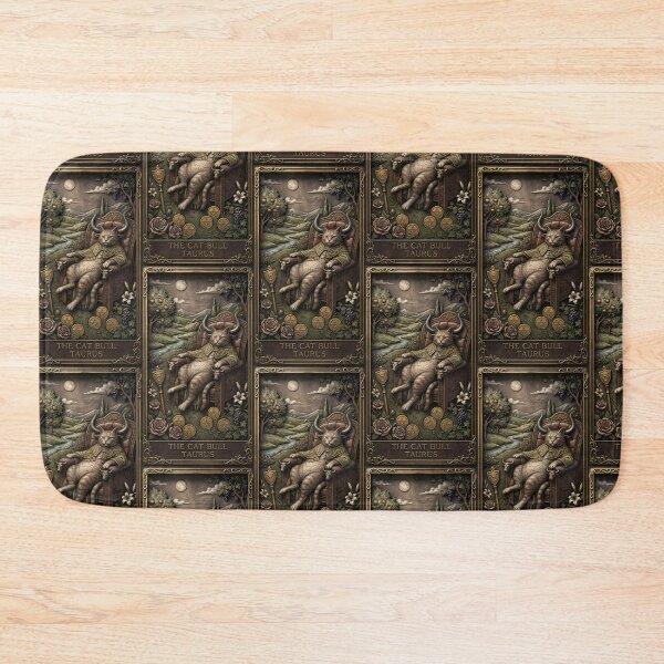Item preview, Vintage Taurus Bull Cat Zodiac Tarot Card designed and sold by Idealforme.
