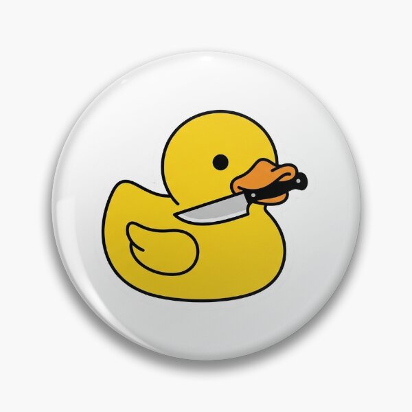 Item preview, Funny Chaos Duck with Knife Sticker - Peace Was Never An Option designed and sold by Mohcine111.
