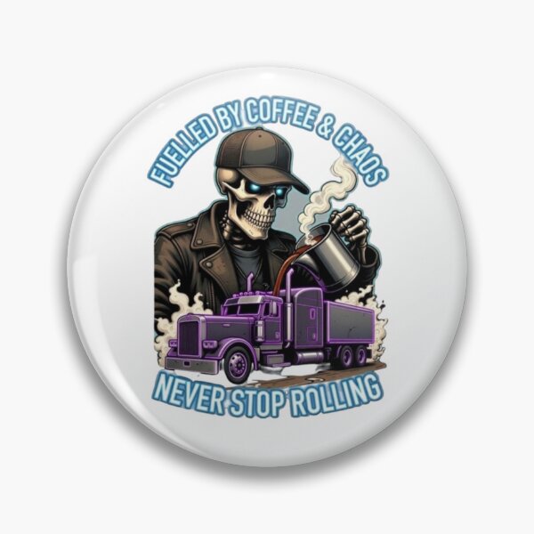 Item preview, „Fuelled by Coffee & Chaos – Never Stop Rolling“ designed and sold by NoriudaR.