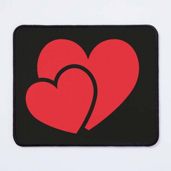 Item preview, Double Red Hearts Art Minimalist Love Design designed and sold by SolutionsArt.