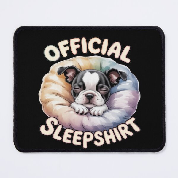 Item preview, Humorous Boston Terrier Puppy Art Design Official Sleepshirt designed and sold by fantasticdesign.