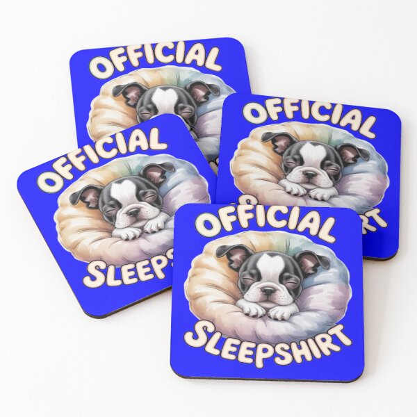 Item preview, Humorous Boston Terrier Puppy Art Design Official Sleepshirt designed and sold by fantasticdesign.