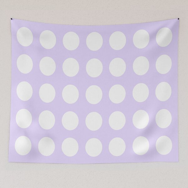 Item preview, WHITE and LILAC Symmetrical  POLKA DOTS  designed and sold by RachelMacht.