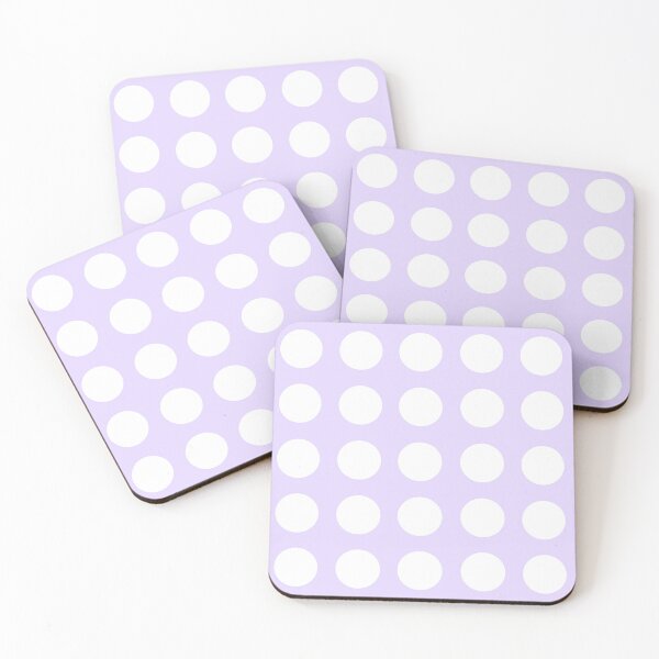 Item preview, WHITE and LILAC Symmetrical  POLKA DOTS  designed and sold by RachelMacht.