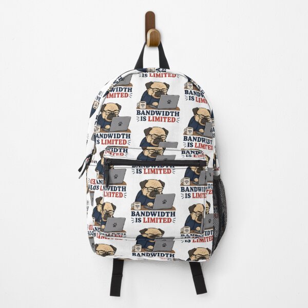 Item preview, Funny Bandwidth Is Limited Pug Office Sticker designed and sold by Gentlestate.