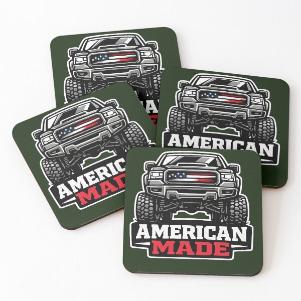 Item preview, American Made Truck USA, Patriotic Pickup Design, Off Road 4x4, USA Pride, Red White Blue Truck Graphic designed and sold by VibeOffline Studio.