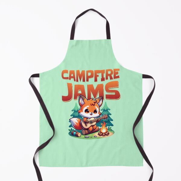 Item preview, Campfire Jams Fox – Cute Guitar Playing Forest Camper Design designed and sold by Sachie's Studio.