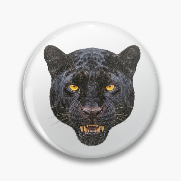 Item preview, Black Panther Retro 90s Realistic Growling Graphic designed and sold by EvrmoodCo.