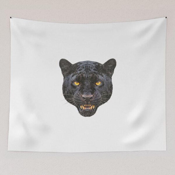 Item preview, Black Panther Retro 90s Realistic Growling Graphic designed and sold by EvrmoodCo.