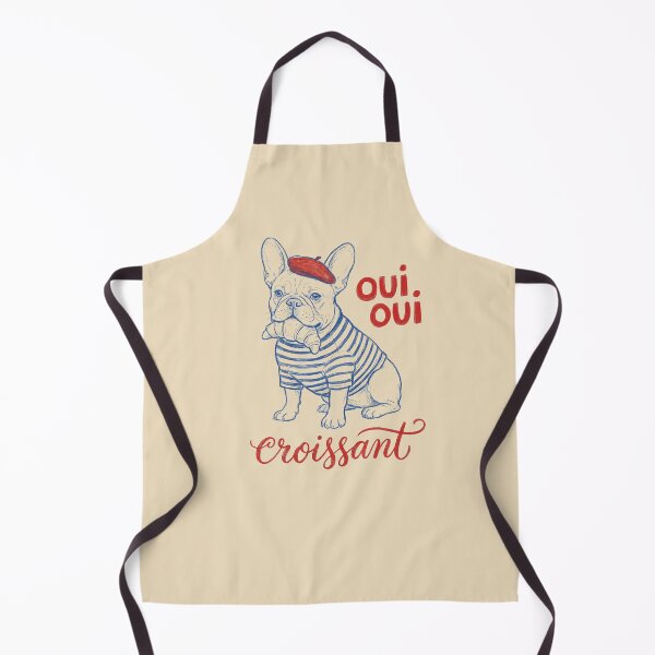 Item preview, Oui Oui Croissant Dog (frensh bulldog) designed and sold by shellle in the ocean.