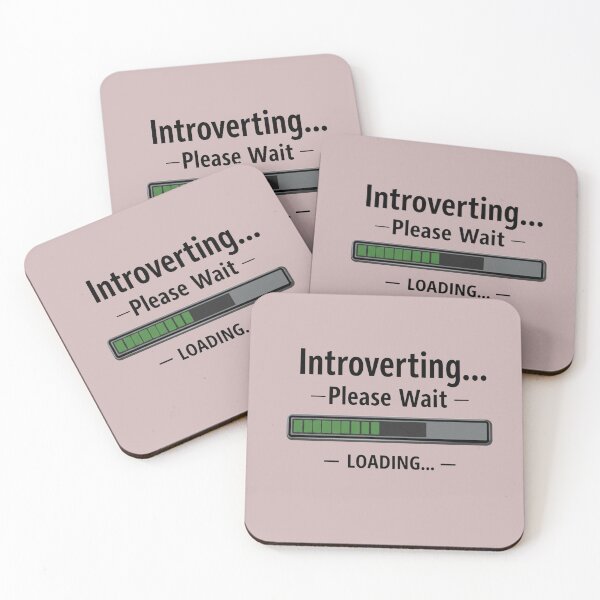Item preview, Introverting Loading Bar – Funny Introvert Quote Design designed and sold by ChaosNest.