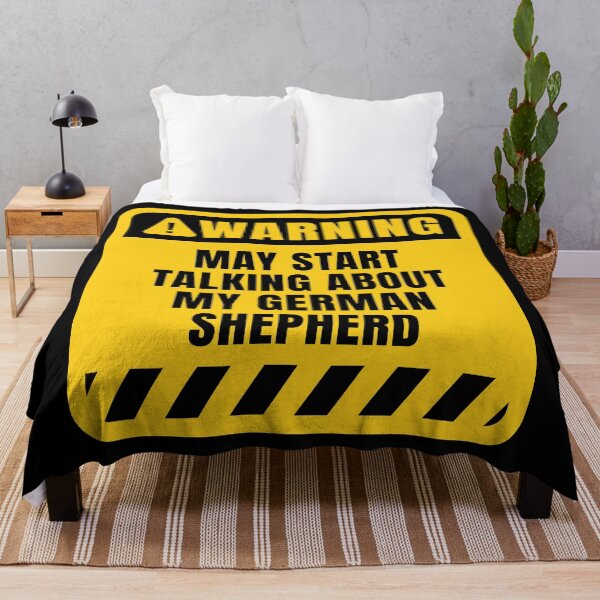 Item preview, German Shepherd Owner Warning Sign Dog Lover Quote designed and sold by MaryAller.