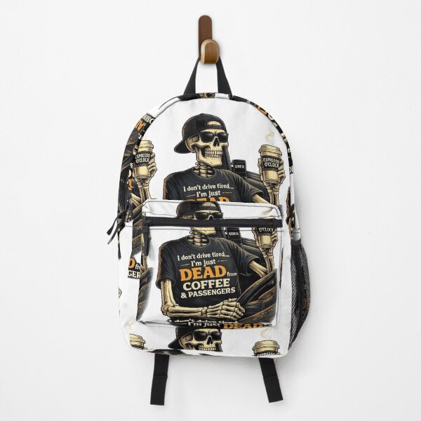 Item preview, Dead Tired Driver Skeleton – Coffee Fueled Ride designed and sold by NoriudaR.