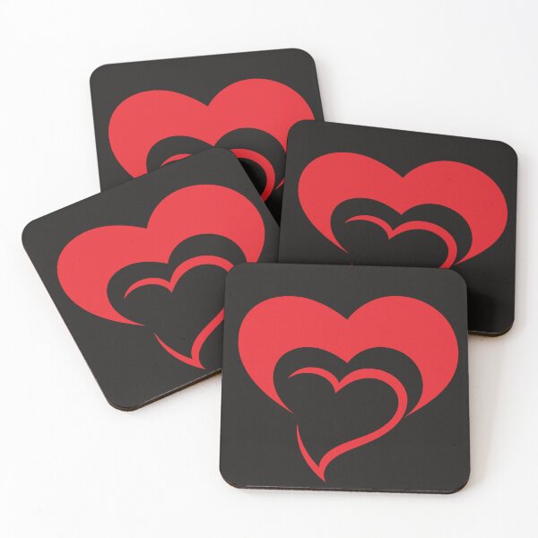 Item preview, Triple Nesting Hearts Art Minimalist Love Design designed and sold by SolutionsArt.