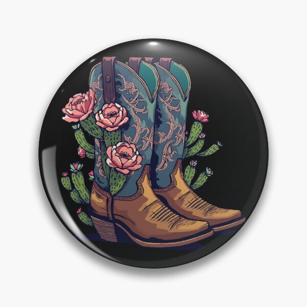 Artikelvorschau, Distressed Boots Cactus Bloom entworfen und verkauft von Zakrytos ★★★★★.