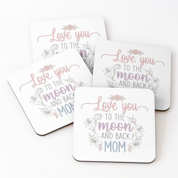 Item preview, Love You to the Moon and Back Mom Shirt – Cute Floral Mother’s Day Gift designed and sold by PlumArtDesign.