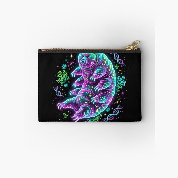 Item preview, Neon Cosmic Tardigrade | Glowing Space Water Bear Biology Art designed and sold by PiotrT.
