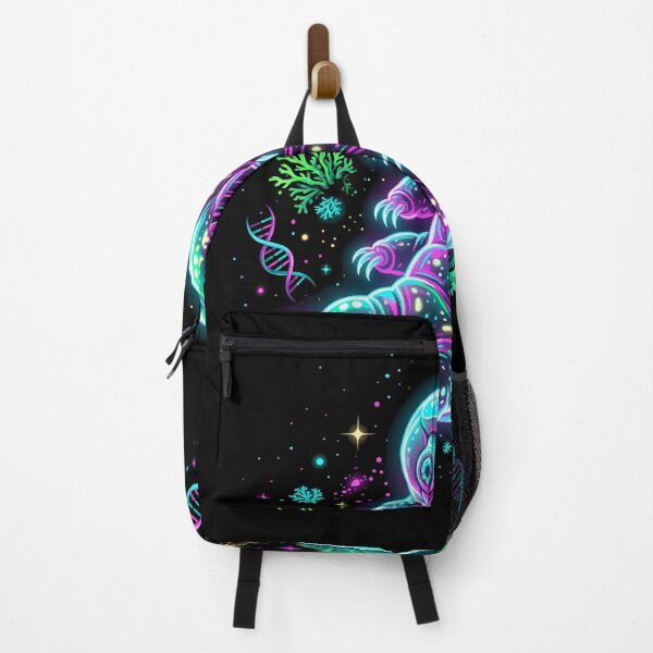 Item preview, Neon Cosmic Tardigrade | Glowing Space Water Bear Biology Art designed and sold by PiotrT.