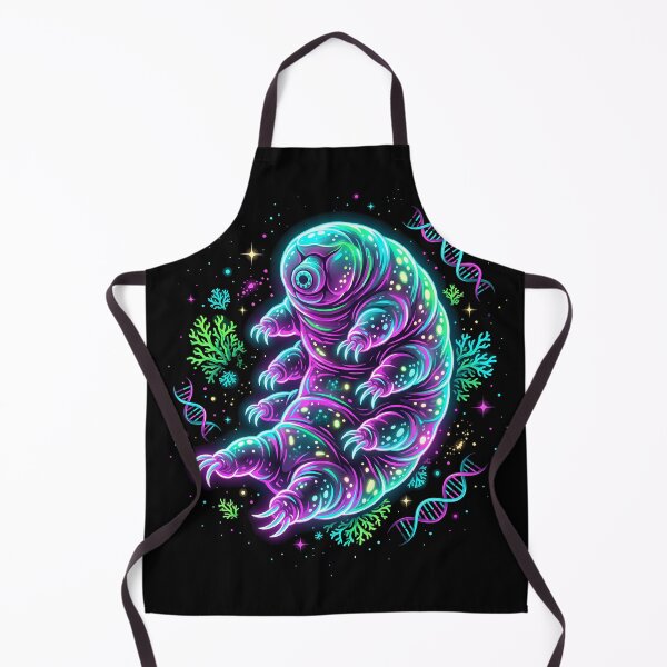 Item preview, Neon Cosmic Tardigrade | Glowing Space Water Bear Biology Art designed and sold by PiotrT.