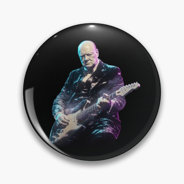 Item preview, Winston Churchill Playing Electric Guitar designed and sold by CallDesign.