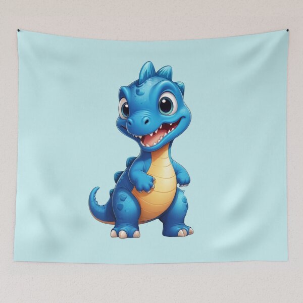 Item preview, little blue dinosaur designed and sold by KIDS-PRINTS.