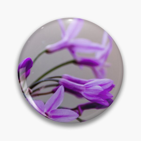 Item preview, Purple Wildflower Close-Up Macro Photo With Soft Background and Delicate Star-Shaped Blooms designed and sold by Nmallia.