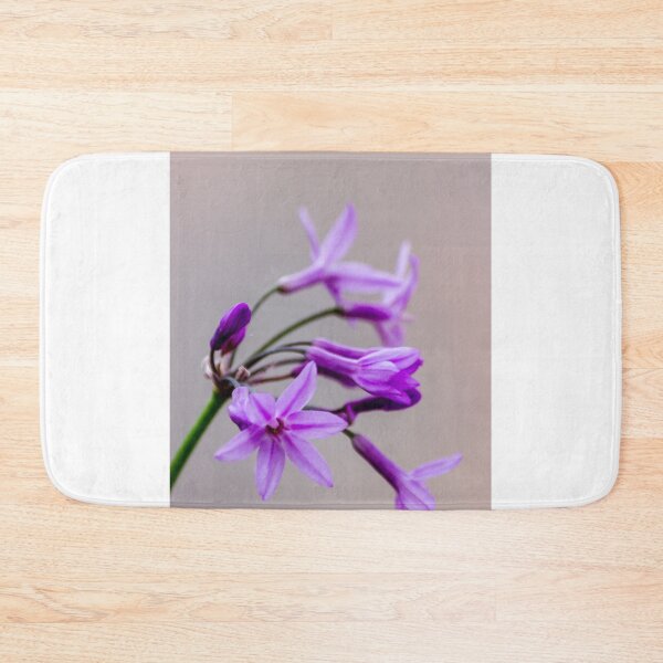 Item preview, Purple Wildflower Close-Up Macro Photo With Soft Background and Delicate Star-Shaped Blooms designed and sold by Nmallia.