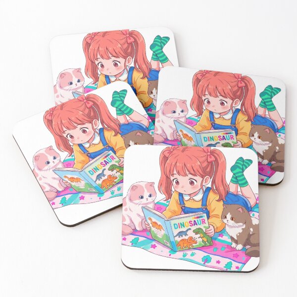 Item preview, A girl with a dog and a cat. designed and sold by PP&RAINBOW SHOP.