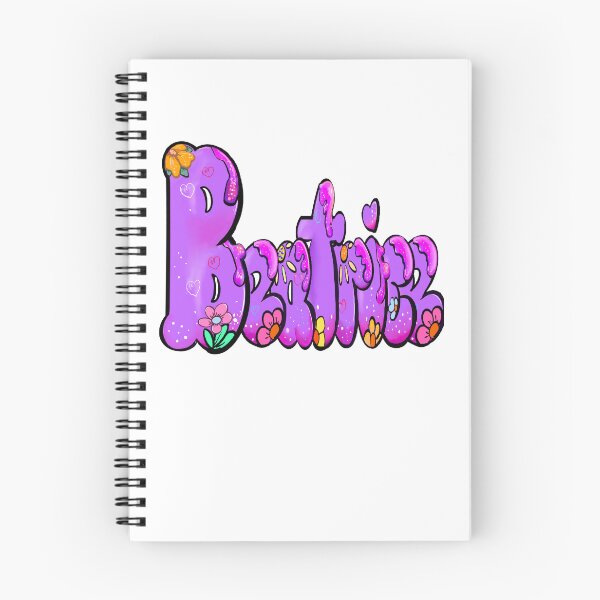 Artikelvorschau, Beatrice Name - Lila florales Bubble-Letter-Design im Retro-Boho-Stil, personalisiert entworfen und verkauft von Artonmytee.
