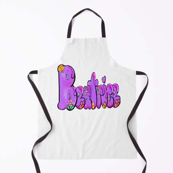Item preview, Beatrice Name - purple Floral Bubble Letter Aesthetic Retro Boho personalized Design designed and sold by Artonmytee.